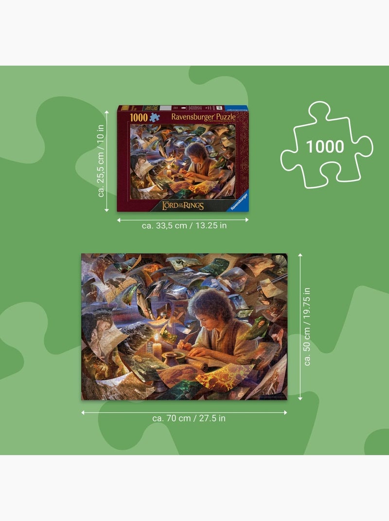 Puzzle Le voyage de Frodon 1000 pcs N/A - Kiabi