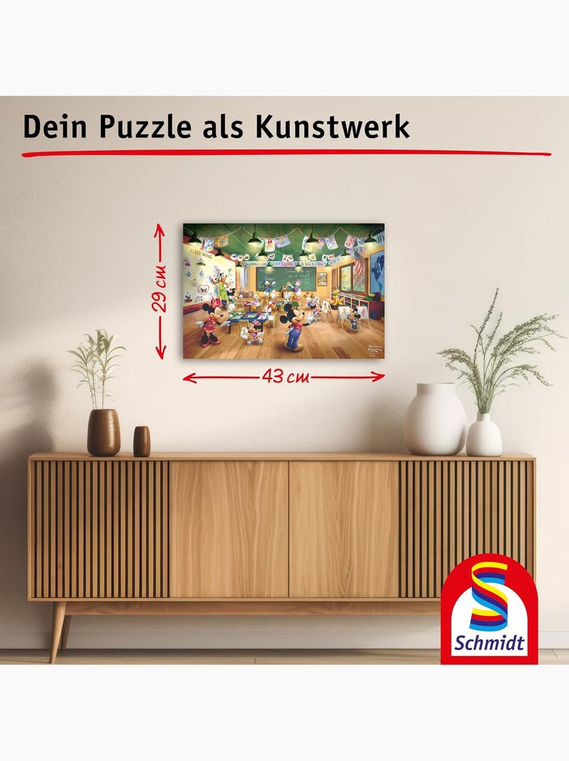 Puzzle l'école de mickey et minnie 200 pcs N/A - Kiabi