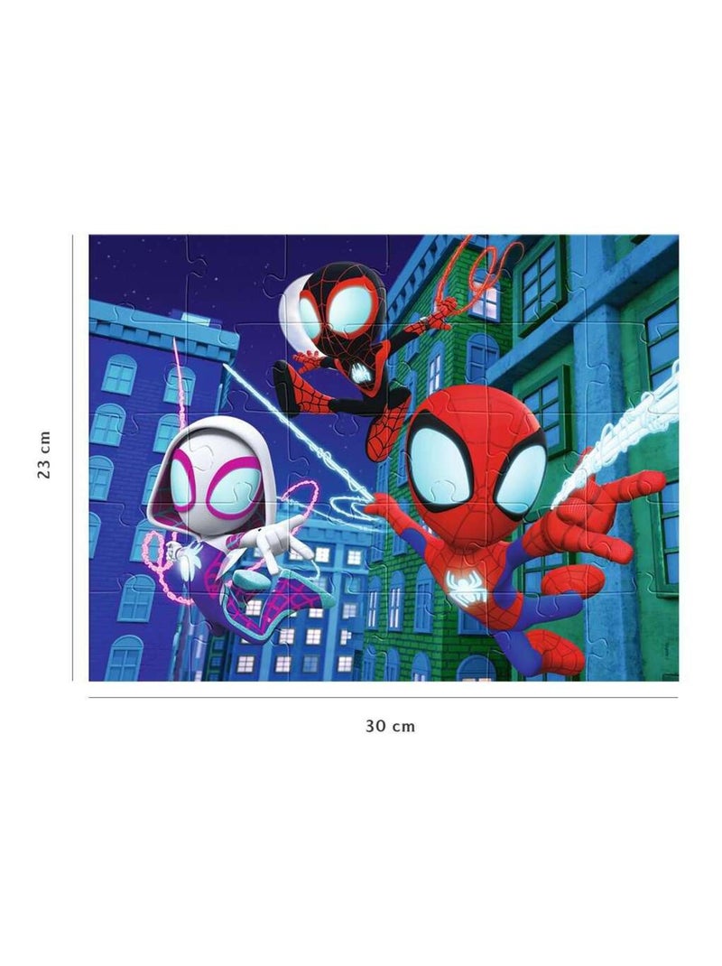 Puzzle L'équipe de Spidey 30 pcs N/A - Kiabi