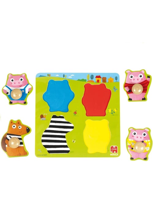 Puzzle les 3 petits cochons - Kiabi Puzzle les 3 petits cochons - Kiabi