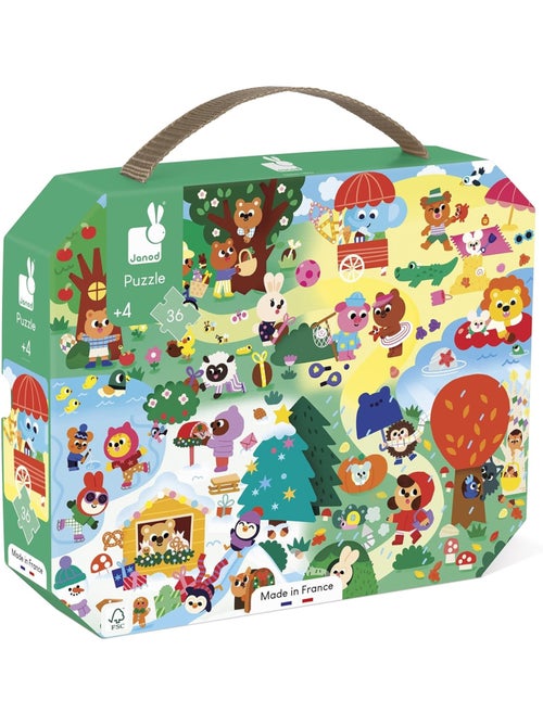 Puzzle les 4 saisons 36 pcs - Kiabi
