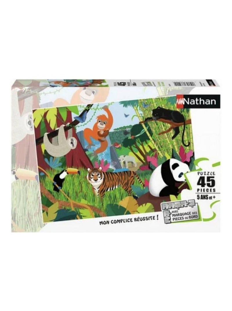 Puzzle Les Animaux De La Jungle 45 Pieces N/A - Kiabi