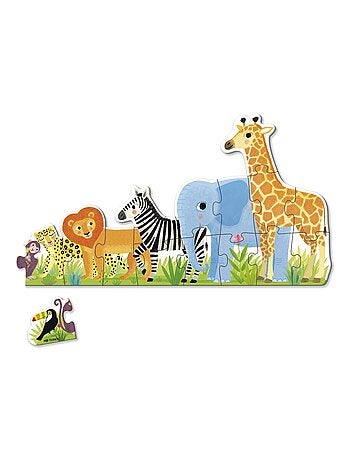 Puzzle Les animaux de la jungle XXL (16 pièces) - Kiabi