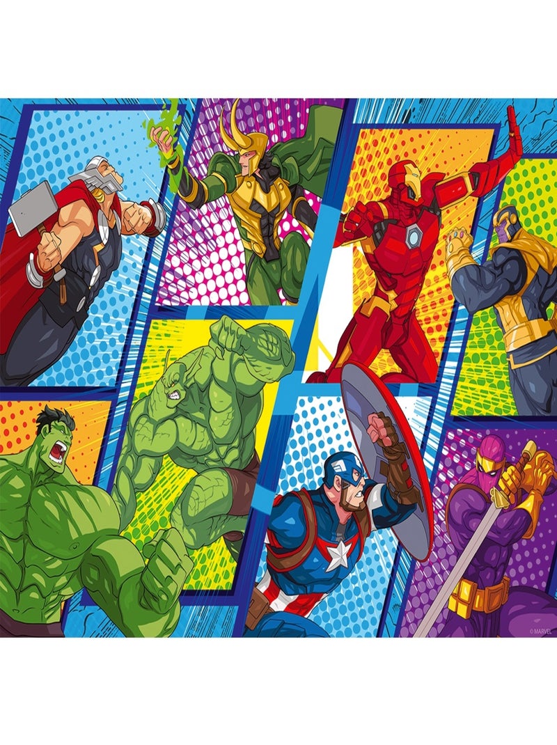 Puzzle Les Avengers contre les méchants 60 pcs N/A - Kiabi