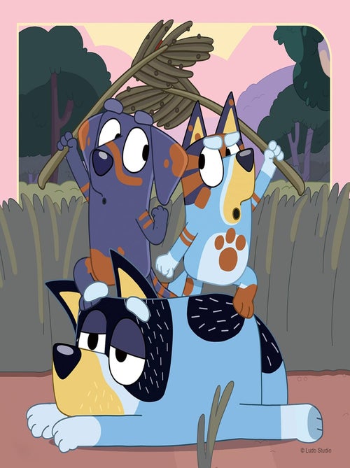 Puzzle Les aventures de Bluey 3x49 pcs - Kiabi