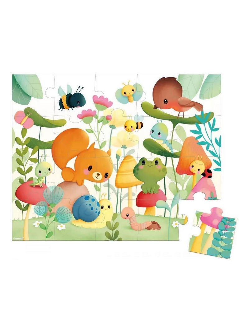 Puzzle les compagnons du jardin (20 pièces) N/A - Kiabi