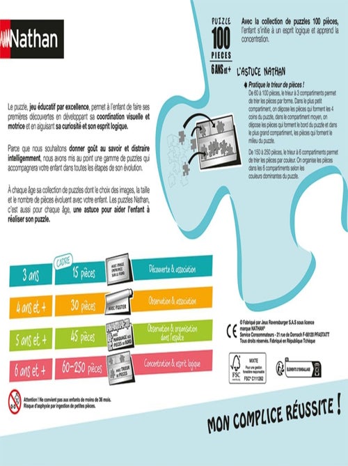 Puzzle Les ennemis de Batman 100 pcs - Kiabi