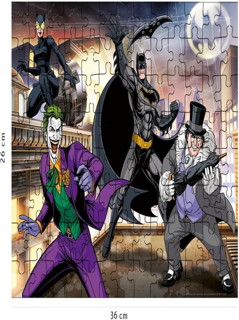 Puzzle Les ennemis de Batman 100 pcs N/A - Kiabi