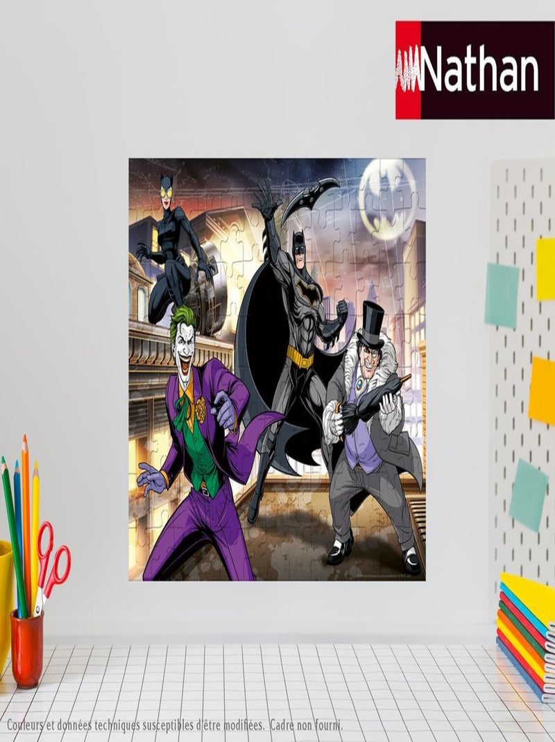Puzzle Les ennemis de Batman 100 pcs N/A - Kiabi