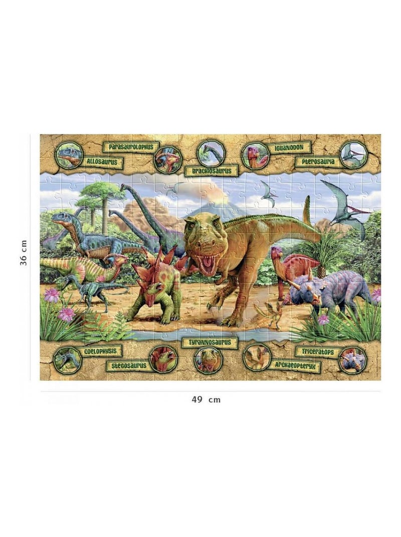 Puzzle Les espèces de dinosaures 150 pcs N/A - Kiabi
