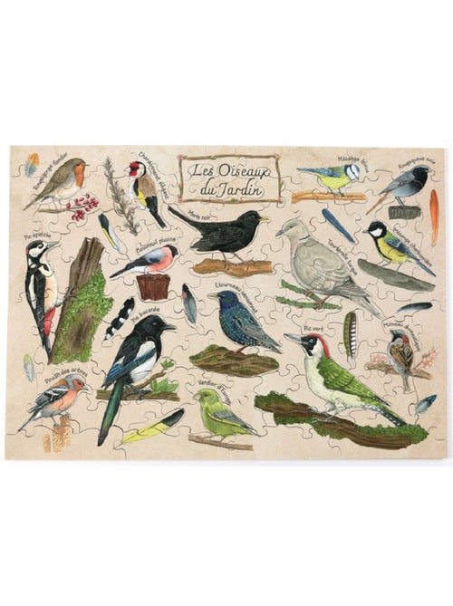 Puzzle les oiseaux du jardin 100 pcs - Kiabi