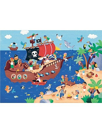 Puzzle Les pirates en vacances 50 pièces