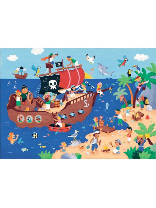 Puzzle Les pirates en vacances 50 pièces - Kiabi