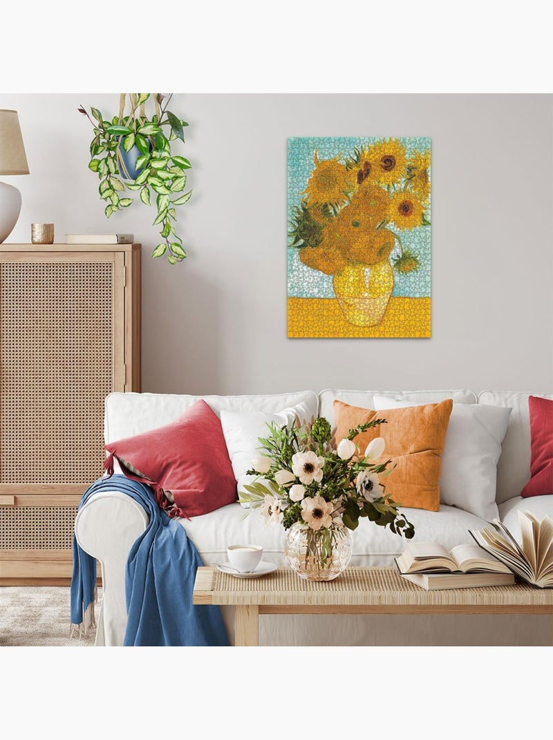 Puzzle les tournesols de van gogh 1000 pcs N/A - Kiabi
