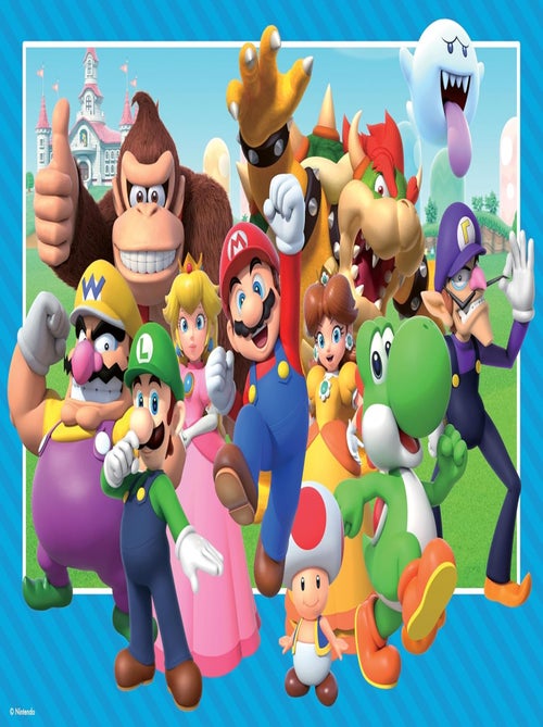 Puzzle Let's-a-go Super Mario 100 pcs XXL - Kiabi