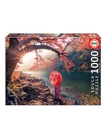 Puzzle Lever de soleil sur le fleuve Katsura Japon 1000 pcs 'Educa Borras'