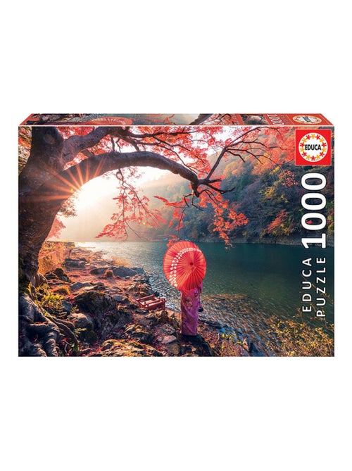 Puzzle Lever de soleil sur le fleuve Katsura Japon 1000 pcs 'Educa Borras' - Kiabi