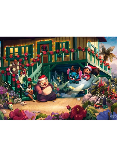 Puzzle Lilo et Stitch Aloha Christmas 1000 pcs - Kiabi