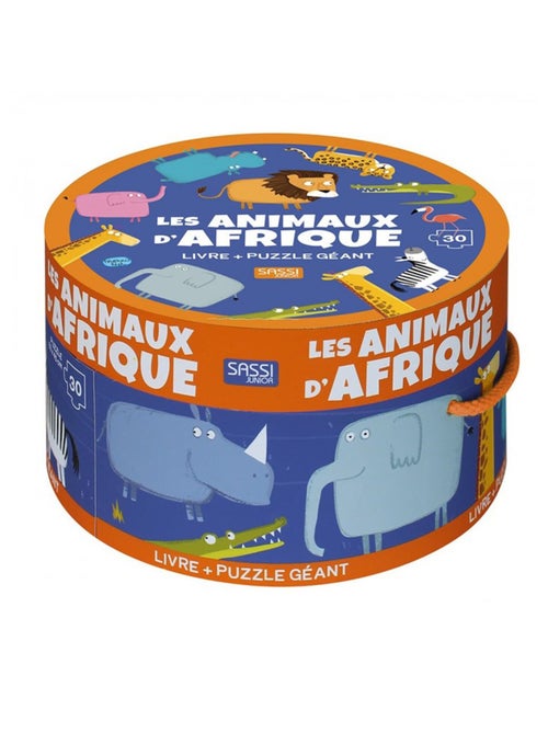Puzzle & Livre - Les animaux d'Afrique Sassi Junior - Kiabi