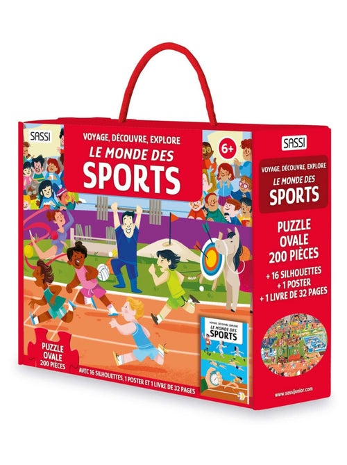 Puzzle & Livre - Voyage, découvre, explore : Le monde des sports - Édition Jeux Olympiques 2024 à Pa - Kiabi