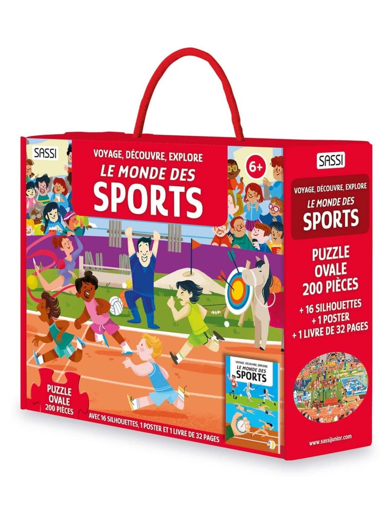 Puzzle & Livre - Voyage, découvre, explore : Le monde des sports - Édition Jeux Olympiques 2024 à Pa Rouge - Kiabi