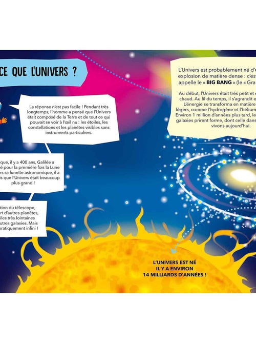 Puzzle & Livre - Voyagez, découvrez, explorez, L'Espace, le système solaire Sassi Junior - Kiabi