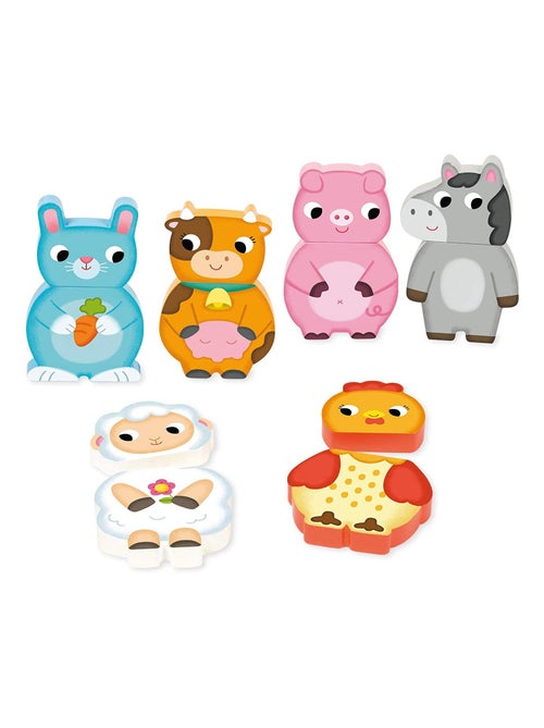 Puzzle magnétique Animaux de la ferme - Kiabi