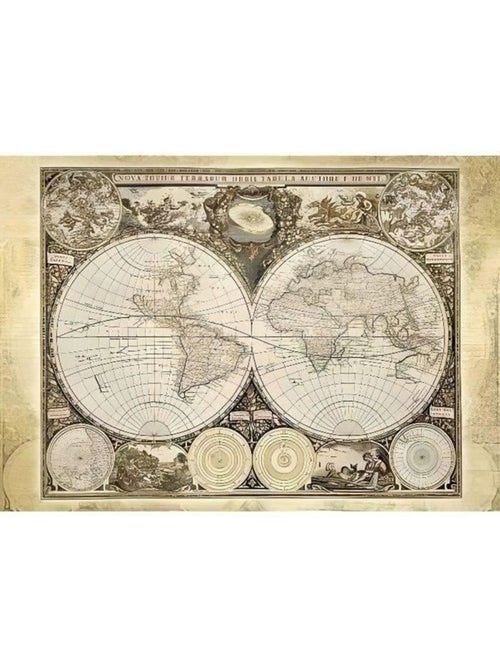 Puzzle Mappemonde Historique - Schmidt Spiele - 2000 Pièces - Qualité Premium - Kiabi