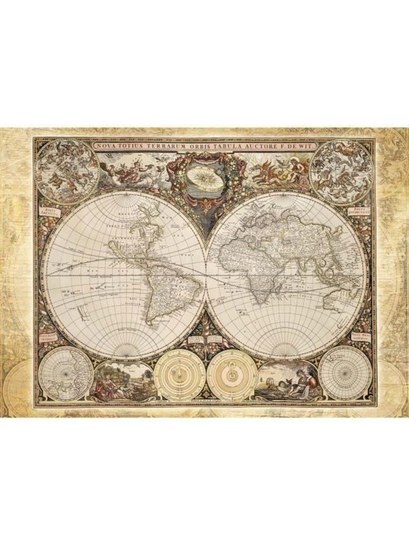 Puzzle Mappemonde Historique - Schmidt Spiele - 2000 Pièces - Qualité Premium N/A - Kiabi