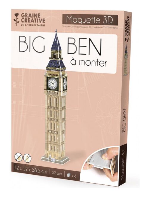 Puzzle Maquette Big Ben 57 Pcs - Kiabi
