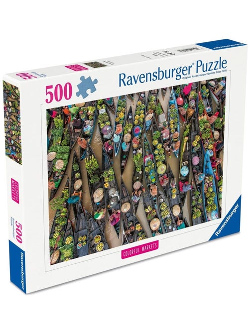 Puzzle marché flottant en indonésie 500 pcs - Kiabi