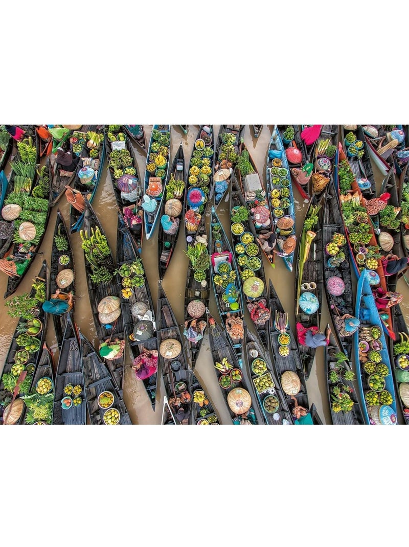 Puzzle marché flottant en indonésie 500 pcs N/A - Kiabi