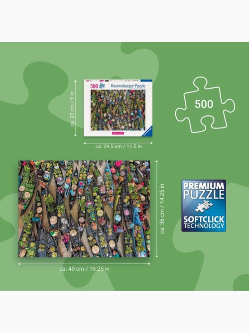 Puzzle marché flottant en indonésie 500 pcs - Kiabi