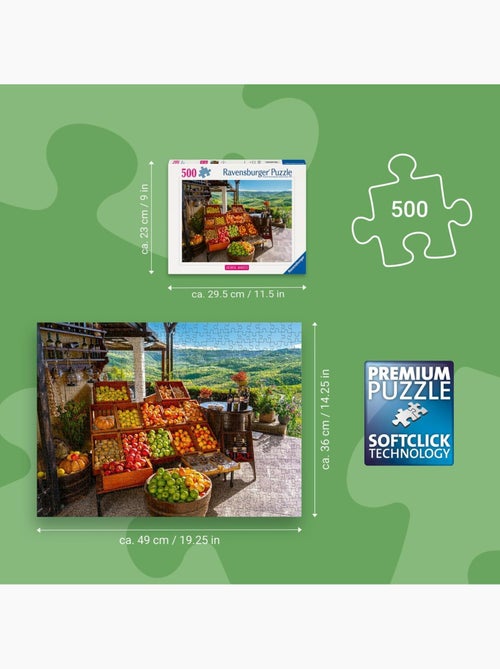Puzzle marché fruits et légumes en croatie 500 pcs - Kiabi