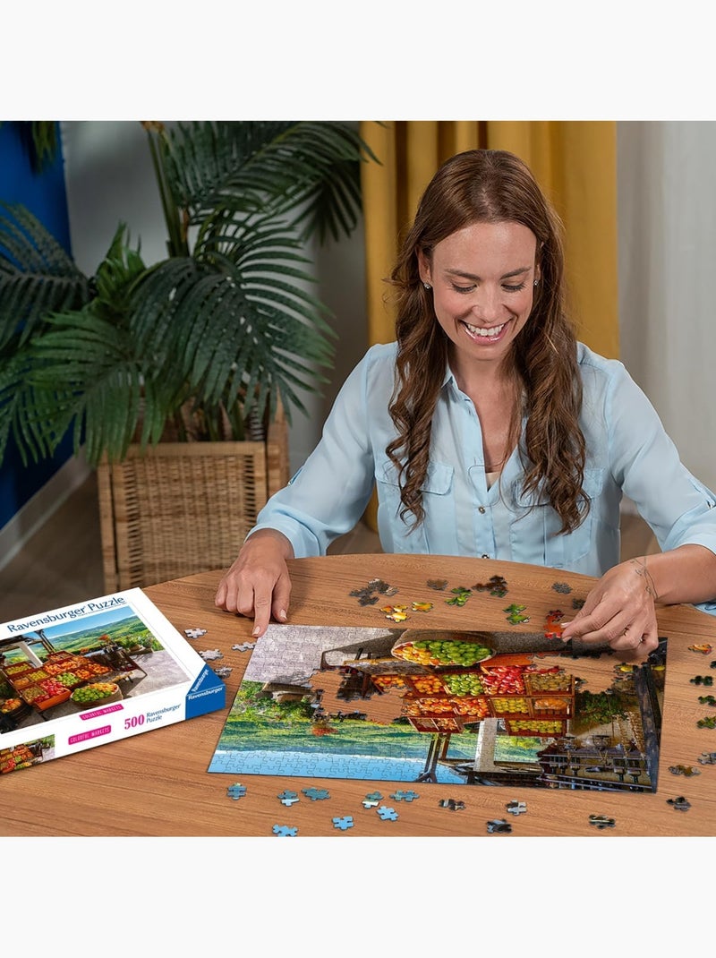 Puzzle marché fruits et légumes en croatie 500 pcs N/A - Kiabi