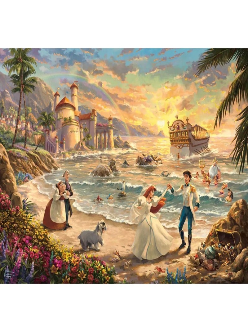 Puzzle Mariage de la Petite Sirène 1000 pcs N/A - Kiabi