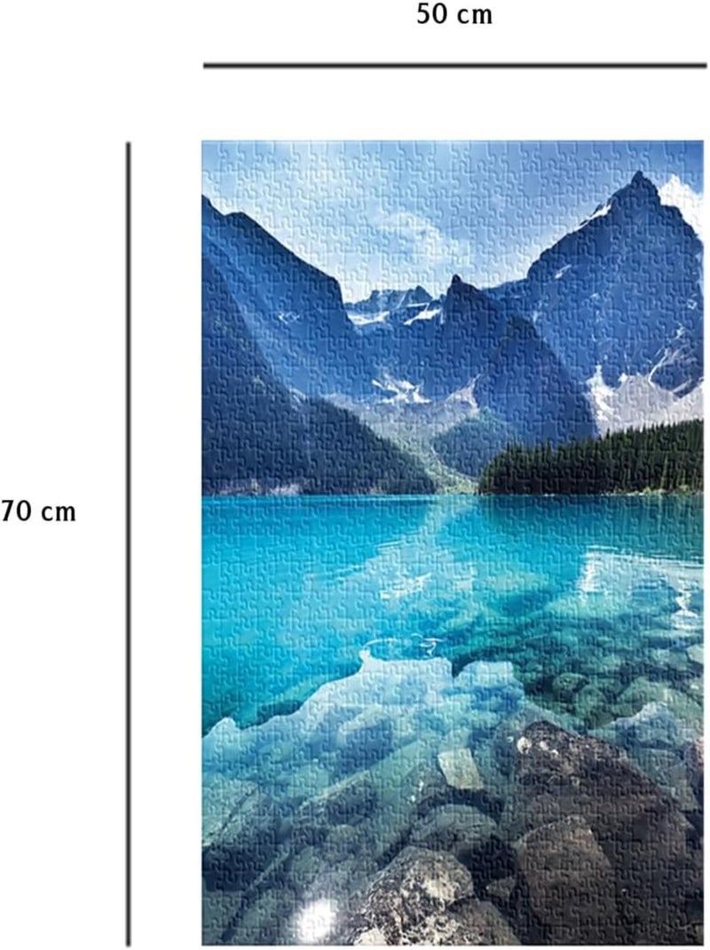 Puzzle Massif des montagnes bleues 1000 pcs N/A - Kiabi