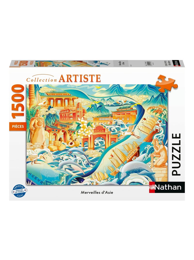 Puzzle Merveilles d'Asie 1500 pcs N/A - Kiabi