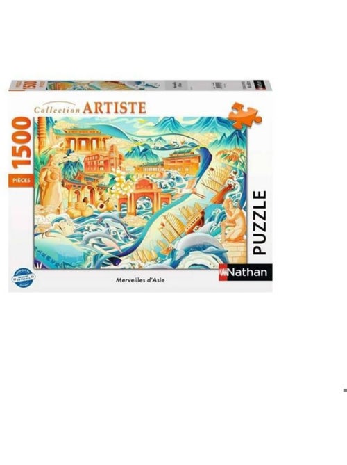Puzzle Merveilles d'Asie 1500 pcs - Kiabi