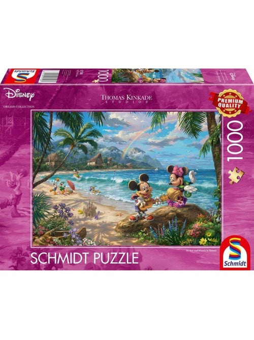 Puzzle Mickey et Minnie à Hawaï 1000 pcs - Kiabi