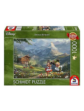 Puzzle Mickey et Minnie dans les Alpes 1000 pcs