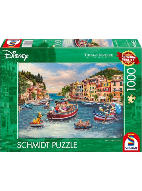 Puzzle mickey et minnie en italie 1000 pcs - Kiabi