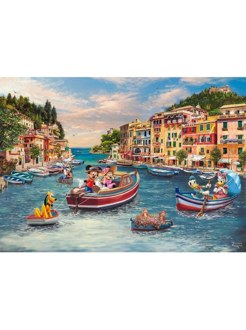 Puzzle mickey et minnie en italie 1000 pcs - Kiabi
