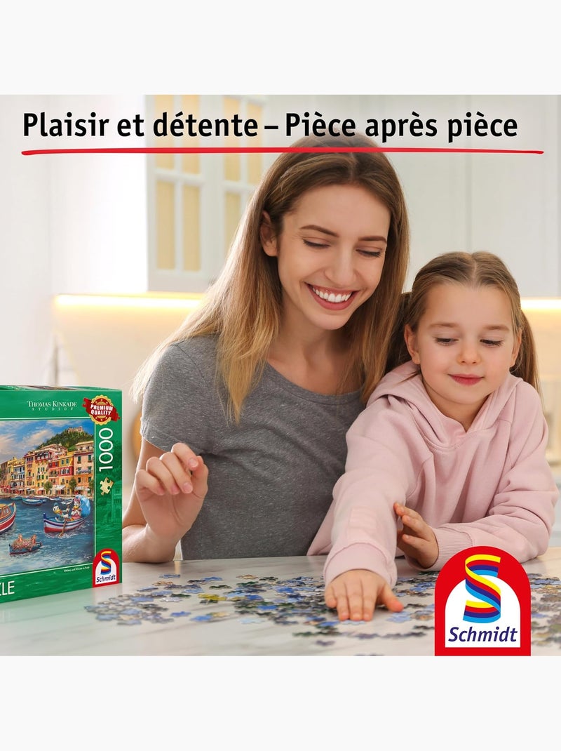 Puzzle mickey et minnie en italie 1000 pcs N/A - Kiabi