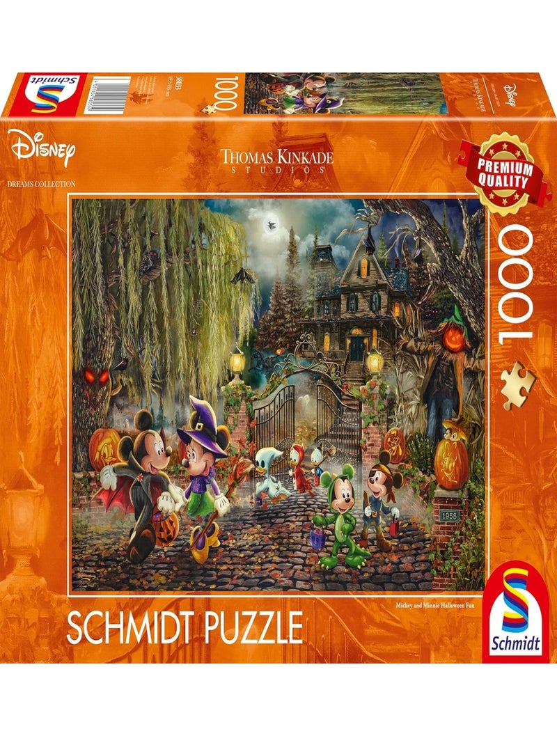 Puzzle Mickey et Minnie fêtent Halloween 1000 pcs N/A - Kiabi
