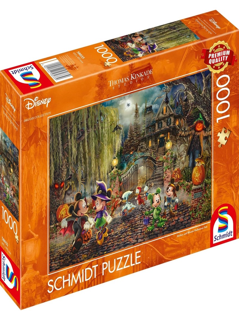 Puzzle Mickey et Minnie fêtent Halloween 1000 pcs N/A - Kiabi