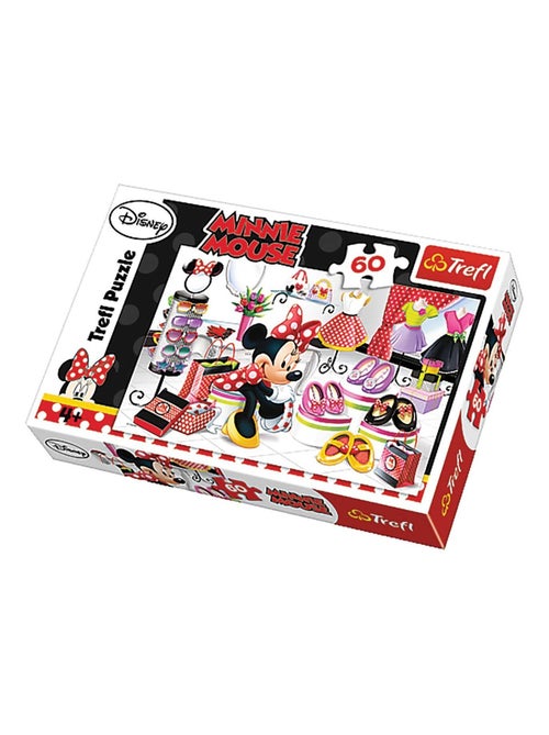 Puzzle Minnie Journée Shopping - + 4 ans - 60 pièces - Kiabi