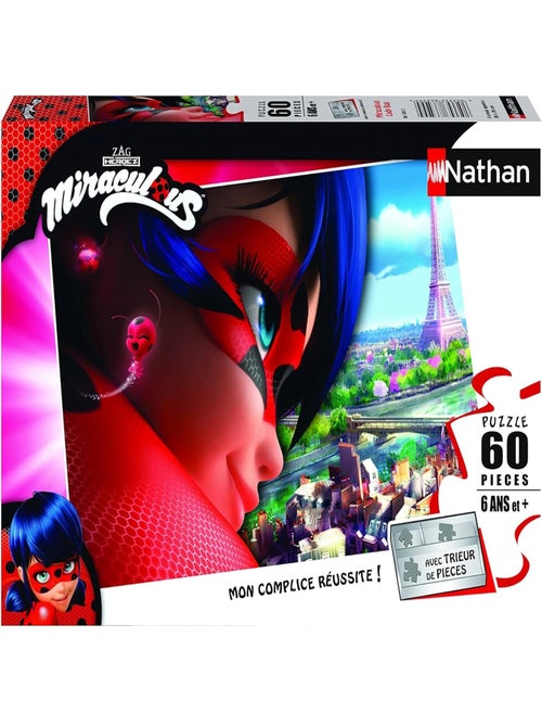 Puzzle Miraculous LadyBug 60 pièces - Kiabi