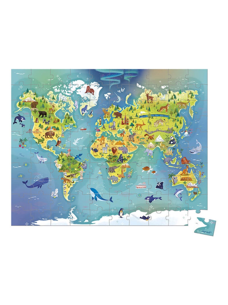 Puzzle Monde 100 pcs N/A - Kiabi