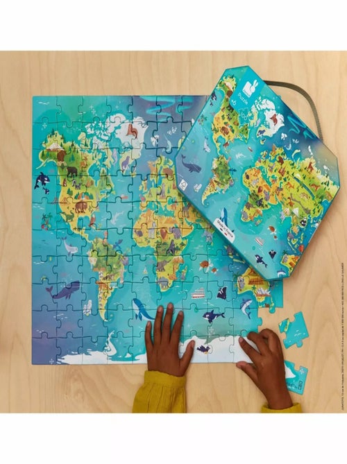 Puzzle Monde 100 pcs - Kiabi